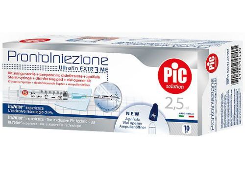 Pic siringa  prontoiniezione g23x1 1/4 2,5ml 10 pezzi