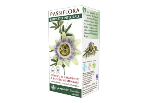 Passiflora estratto integrale integratore per il riposo notturno soluzione orale 200ml