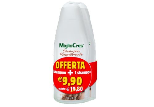 MIGLIOCRES SHAMPOO RIEQUILIBRANTE 2 FLACONI DA 200ML