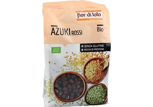 Fior di Loto azuki rossi bio ricchi di proteine senza glutine 400 grammi