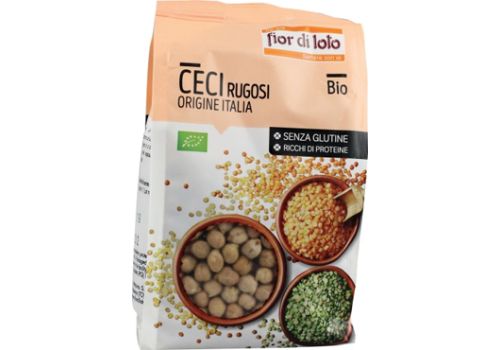 Fior di Loto ceci bianchi rugosi origine Italia Bio 400 grammi