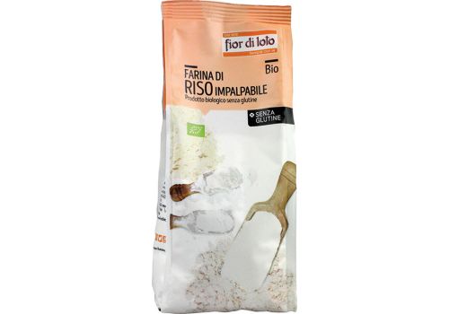 Fior di Loto farina di riso impalpabile biologica senza glutine 375 grammi
