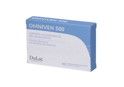 Omniven 500 integratore che supporta la funzionalità del microcircolo 40 compresse