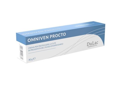 Omniven Procto crema per proiteggere la cute in prossimità del plesso emorroidario 40 grammi