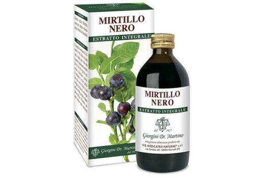 Mirtillo nero estratto integrale integratore per la microcircolazione liquido analcoolico 200ml