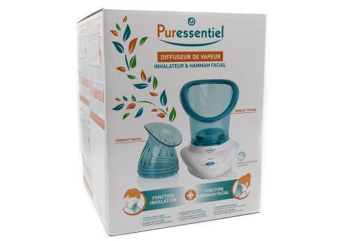 Puressentiel diffusore di vapore doppio uso inalatore e hammam facciale