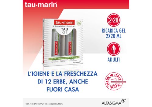 TAUMARIN Kit Dentifrici Gel Erbe 2x20ml