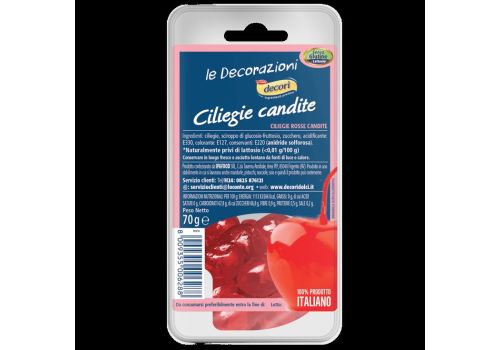 Ipafood cliegie candite senza glutine 70 grammi
