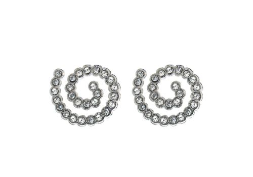 Biojoux Spiral White orecchini in acciaio chirurgico