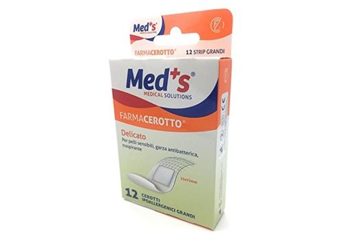 Med's Farmacerotto strips delicati in tessuto non tessuto misura grande 12 pezzi