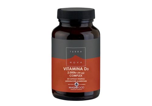 Terranova vitamina d3 integratore per ossa e sistema immunitario 50 capsule
