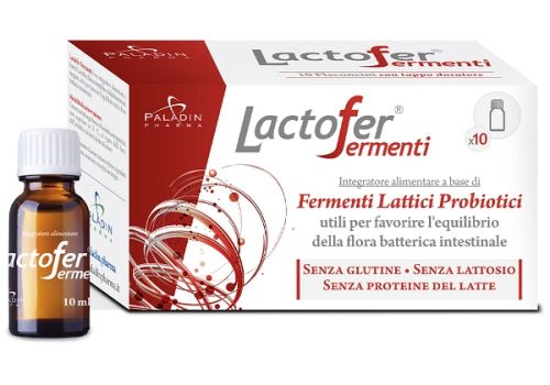Lactofer Fermenti integratore a base di probiotici 10 flaconcini 10ml