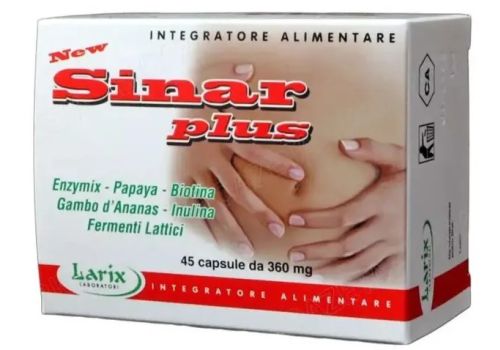 Sinar Plus integratore per il benessere dell'apparato digerente 45 capsule