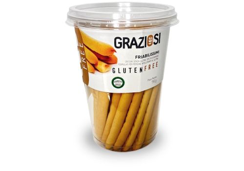 Graziosi grissini friabilissimi senza glutine 150 grammi