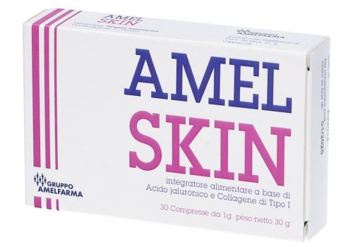 Amelskin integratore di acido ialuronico e collagene per il benessere della pelle 30 compresse