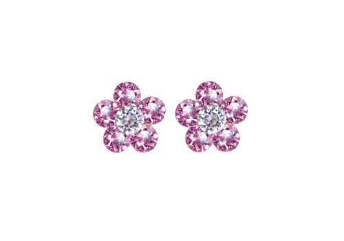 Biojoux 6 Crystal orecchini in acciaio chirurgico