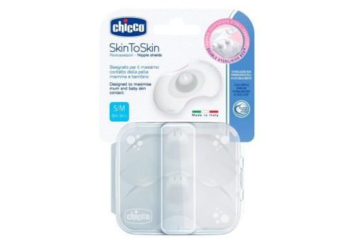 Chicco Paracapezzoli in silicone SkinToSkin small 2 pezzi