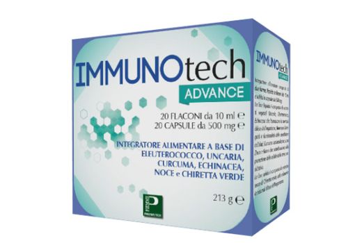 Immunotech Advance integratore immunostimolante 20 capsule + 10 flaconcini 10ml