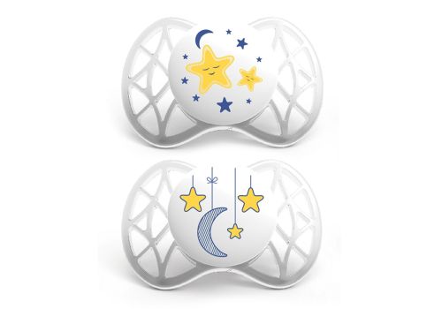 Nuvita succhietto illumi tettarella ortodontica 0mesi+ 2 pezzi