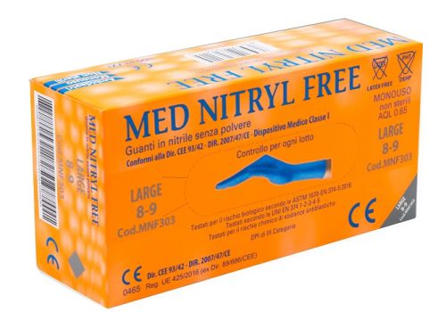 Gammadis guanti in nitrile senza polvere taglia l 100 pezzi