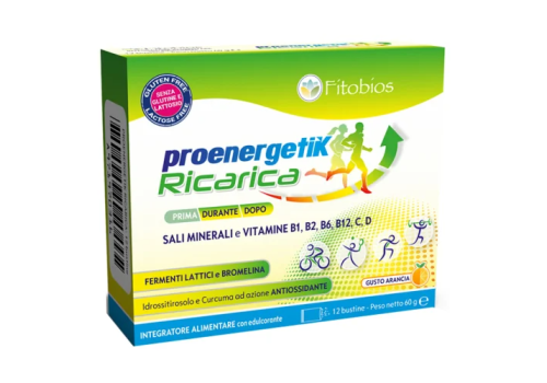 Proenergetik Ricarica integratore per sportivi 12 bustine