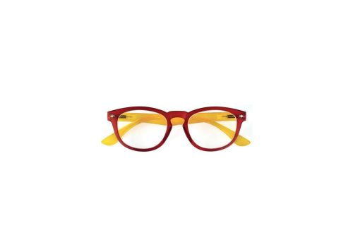 Corpootto screen rosso-giallo occhiali da lettura +1,50