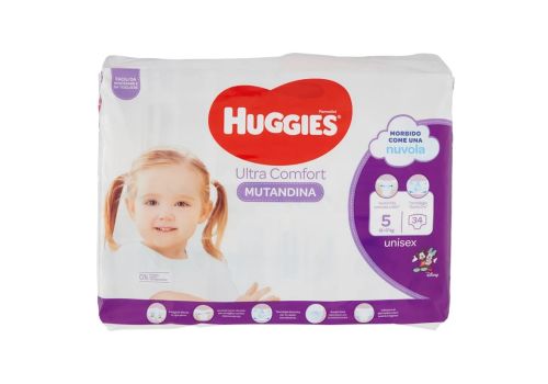 Huggies Ultra Comfort mutandina 12-17kg taglia 5 34 pezzi