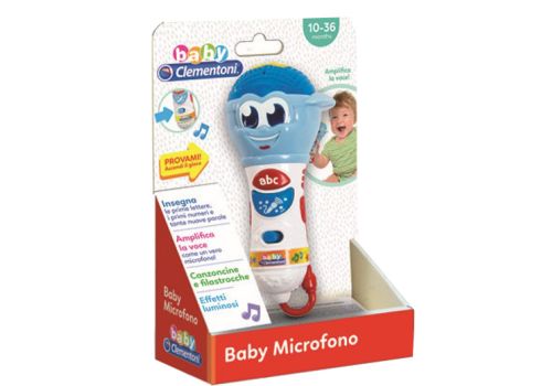 Clementoni baby microfono gioco per bambini 10-36 mesi