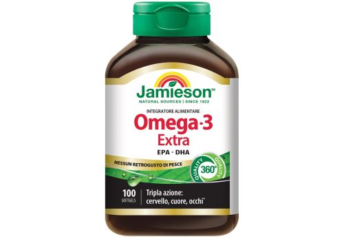 Jamieson Omega 3 extra integratore per la funzione cerebrale e visiva 100 perle