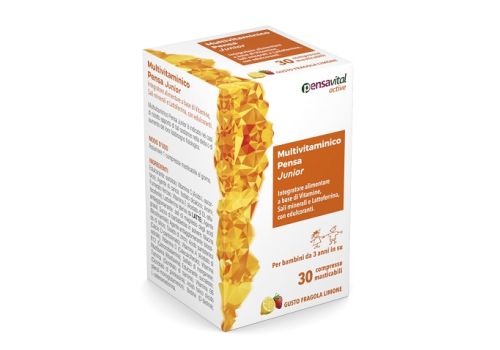 Multivitaminico pensa junior integratore per bambini 30 compresse masticabili