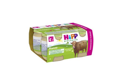 Hipp biologico omogenizzato manzo 4x80 grammi