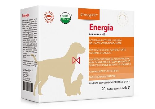Energia mangime complementare ad azione tonica per cani e gatti 20 bustine x 4 grammi
