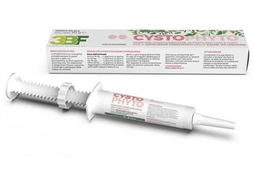 Cystophyto mangime complementare per il benessere fisiologico delle basse vie urinarie di cani e gatti pasta appetibile 30 grammi