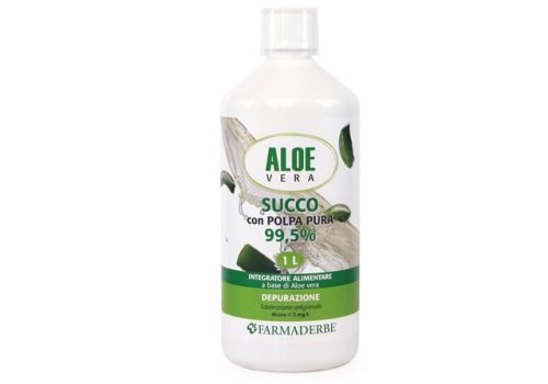 Aloe Vera succo con polpa pura integratore per il benessere intestinale 1000ml