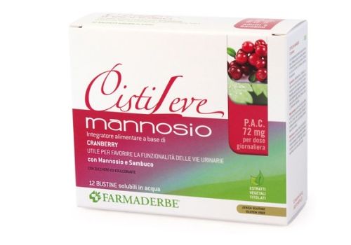 Cistileve Mannosio integratore per l'apparato urinario 12 bustine