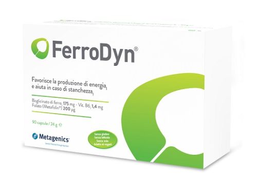 Ferrodyn integratore di ferro per la produzione di energiae in caso di stanchezza 90 capsule