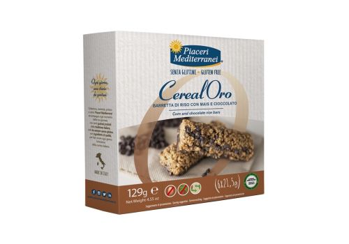Piaceri Mediterranei CerealOro barretta di riso con mais e cioccolato senza glutine 6 pezzi