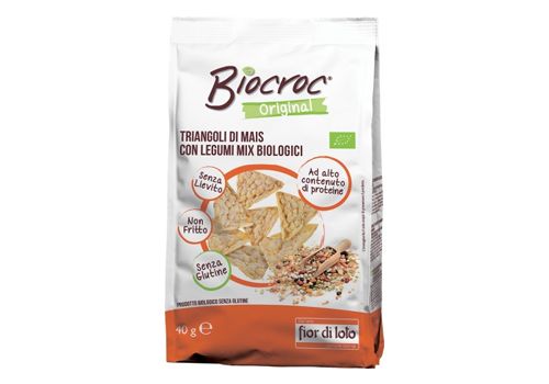 Fior di Loto Biocroc triangoli di legumi senza glutine 50 grammi