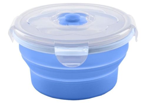 Nuvita contenitore in silicone colore blu 540ml