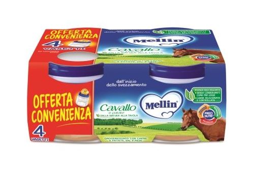 Mellin cavallo omogeneizzato 4 x 80 grammi