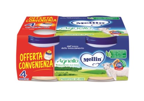 Mellin omogenizzato agnello 4x80 grammi