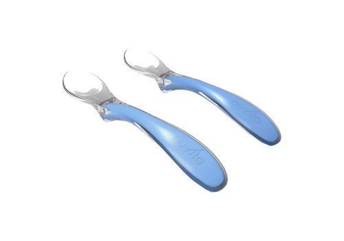 Set 2 cucchiai in silicone blu