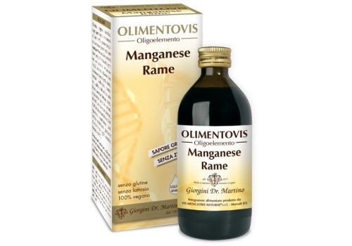 Olimentovis Manganese Rame integratore per le ossa soluzione orale 200ml
