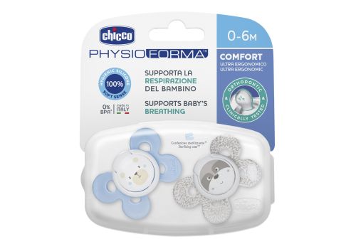 CH SUCCH COMF BOY SIL 0-6M 2P