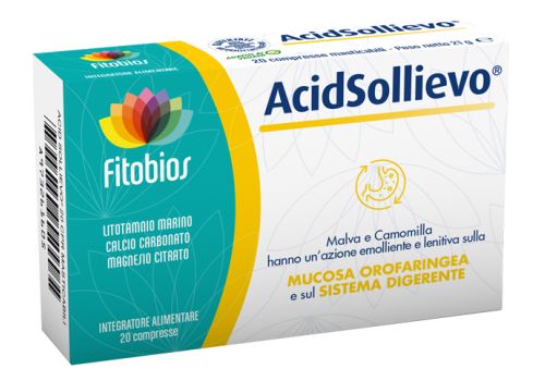 Acid sollievo integratore per digestione 20 compresse