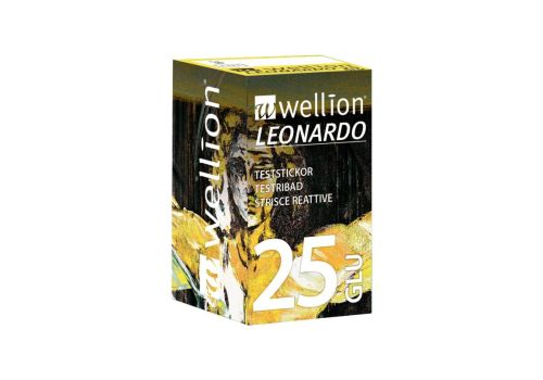 wellion Leonardo strisce reattive per la misurazione della glicemia 25 pezzi