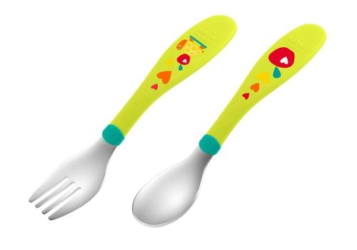 CH POSATE INOX 18M+ VERDE