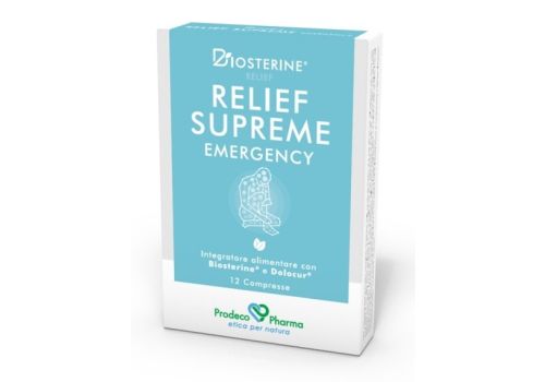 Biosterine Relief Supreme Emergency integratore per ossa e articolazioni 12 compresse