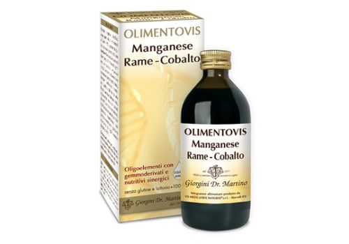 Olimentovis Manganese Rame Cobalto funzione muscolare e psicologica soluzione orale 200ml