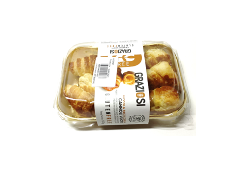 Graziosi cannolini vuoti senza glutine 80 grammi